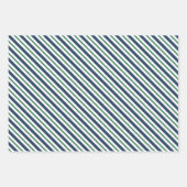 ミスタントーの小枝とストライプクリスマスパターンの混合 ラッピングペーパーシート (正面2)