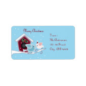 ミスタントーキスラブバード私たちの初めてのクリスマス ラベル (正面)