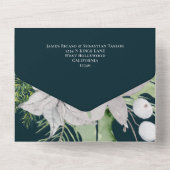 ミスタントーゲイレインボーエレガントクリスマスカード オールインワン招待状 (裏面)