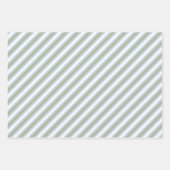 ミスタントーストライプのブルーグリーン ラッピングペーパーシート (正面2)