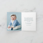 ミスタントータイポグラフィ – 写真クリスマスフォールディングカード シーズンカード (内部)