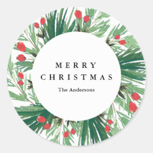 ミスタントーホリデーステッカー ラウンドシール
