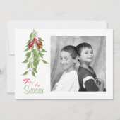 ミスタントーホリデーフォトカード 招待状 (正面)