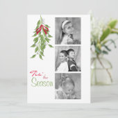 ミスタントーホリデーフォトカード 招待状 (スタンド正面)