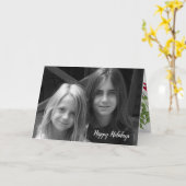 ミスタントーホリデー折り畳みフォトカード カード (黄色い花)