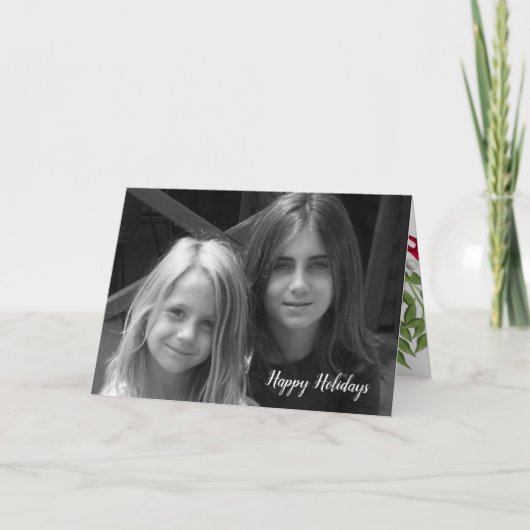 ミスタントーホリデー折り畳みフォトカード カード (正面)