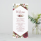 ミスタントーマナーウォーターカラーウィンターウェディングセレモニー プログラム (スタンド正面)