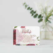 ミスタントーマナーウォーターカラー結婚フローラのスケジュール エンクロージャーカード (スタンド正面)