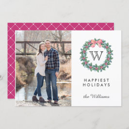 ミスタントーリースイニシャルクリスマスフォトホリデーズ 招待状