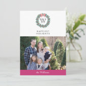 ミスタントーリースクリスマスホリデーズ写真 |ピンク 招待状 (スタンド正面)