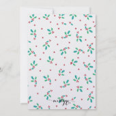 ミスタントーリースホリデーパーティー招待状 招待状 (裏面)