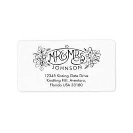 ミスタントー夫人のスケッチ返信住所 シール