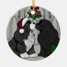 ミスタントー・ニューファンドランドの下で会う セラミックオーナメント