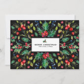 ミスタントー/ブラックフレーム/フォトクリスマスカード シーズンカード (裏面)