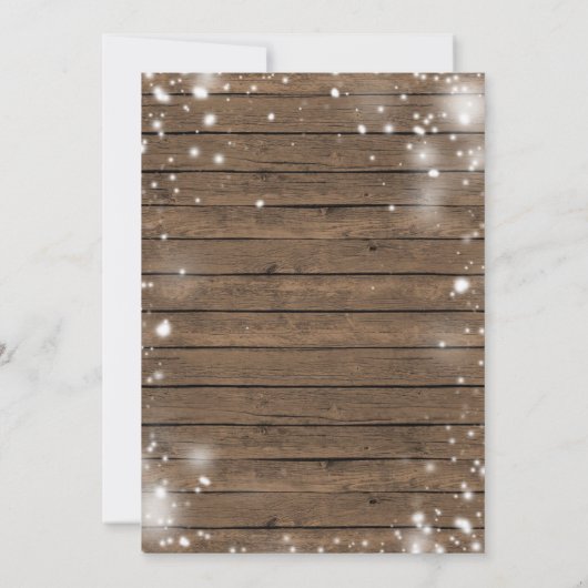 ミスタントー&マーガリタウッドクリスマスブライダルシャワー 招待状 (裏面)