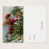 「ミスタントー」ヴィンテージクリスマスプレゼントラベル (正面&裏面)