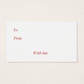 「ミスタントー」ヴィンテージクリスマスプレゼントラベル (裏面)