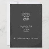 ミスターとミスター ドゥードル チョークボード 同性婚 招待状 (裏面)