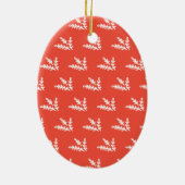 ミスターとミセスの写真クリスマスの装飾 セラミックオーナメント (裏面)