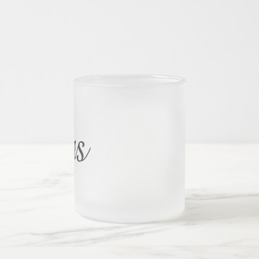 ミスターとミセス|対エレガント応するカモダンップル フロストグラスマグカップ (中央)