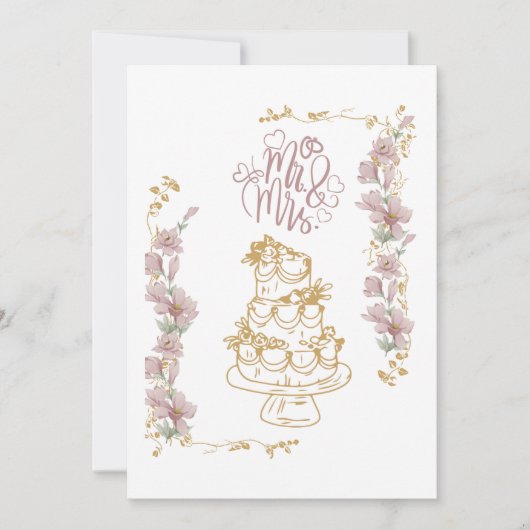 ミスターとミセス 招待状 (正面)