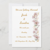 ミスターとミセス 招待状 (裏面)