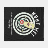 ミスターはいつも狩られたがる フリースブランケット (正面(横))