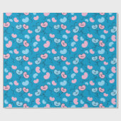 ミスターアンドミセスバルーン ウェディングギフト ブルージームレス ラッピングペーパー (フラット)