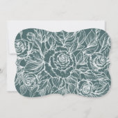 ミスターエレガント・アンド・ミセス・コードブライダルまたはウェディングシャワー 招待状 (裏面)