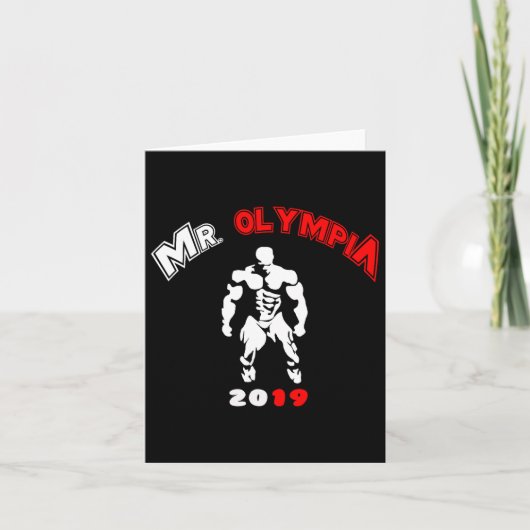 ミスターオリンピア2019ジムボディビルフィットネストレーニング カード (正面)