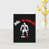 ミスターオリンピア2019ジムボディビルフィットネストレーニング カード (黄色い花)