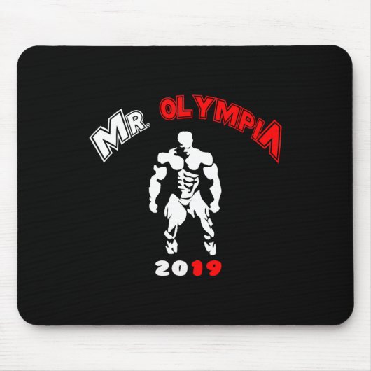 ミスターオリンピア2019ジムボディビルフィットネストレーニング マウスパッド (正面)