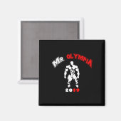 ミスターオリンピア2019ジムボディビルフィットネストレーニング マグネット (正面/裏面)