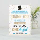 ミスターオンデァフル ファーストバースデー サンクスカード 20-17 招待状 (スタンド正面)