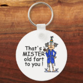 ミスターオールドファルト誕生日ユーモア キーホルダー (正面)