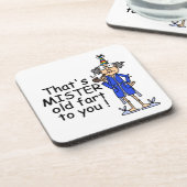 ミスターオールドファルト誕生日ユーモア コースター (左側)