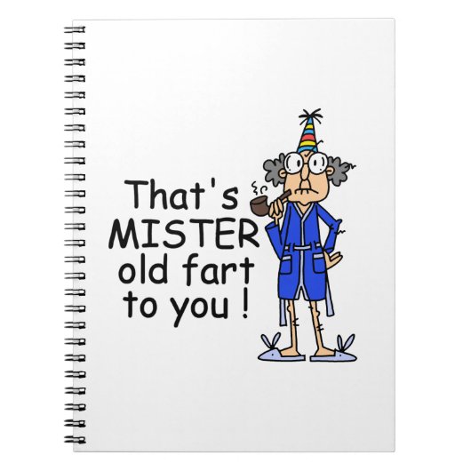 ミスターオールドファルト誕生日ユーモア ノートブック (正面)