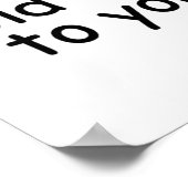 ミスターオールドファルト誕生日ユーモア ポスター (角)