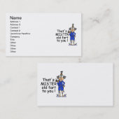 ミスターオールドファルト誕生日ユーモア 名刺 (正面/裏面)