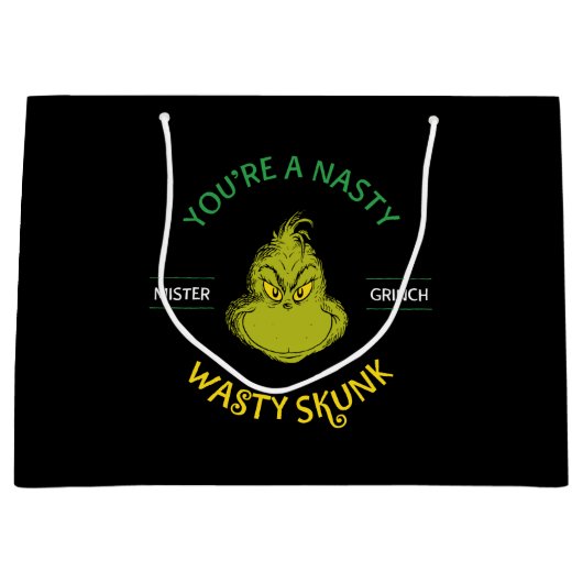 ミスターグインチ あなたは水の扱いにく多いスカンク ラージペーパーバッグ (正面)