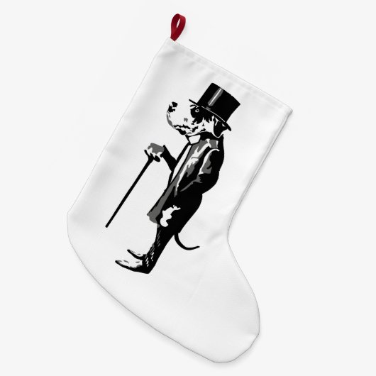 ミスターグレート・ダン ラージクリスマスストッキング (正面 (吊り時))