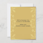 ミスターゴート&コーヒーホリデーパーティーカスタム招待状 招待状 (裏面)