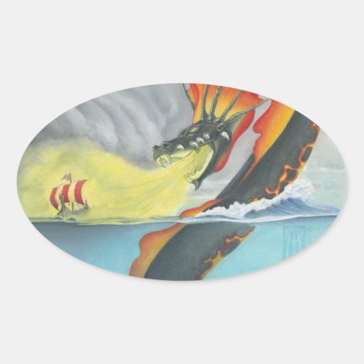 ミスターストアーワーム 楕円形シール (正面)