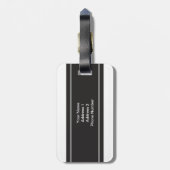 ミスターパーソナライズされた・アンド・ミセス・ニュー結婚・モノグラム ラゲッジタグ (裏面縦)