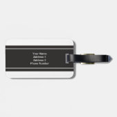 ミスターパーソナライズされた・アンド・ミセス・ニュー結婚・モノグラム ラゲッジタグ (裏面横)