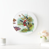 ミスターペリカン魚釣り ラージ壁時計 (ホーム)