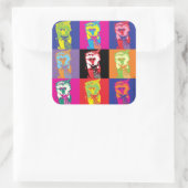 ミスターポップ・アートの転がプレジデントと一緒に！ スクエアシール (バッグ)