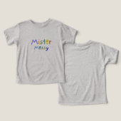 "ミスターメッシー" ベビーTシャツ (デザイン正面&裏面)