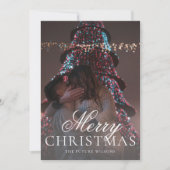 ミスターモダン&ミセス婚約写真クリスマスカード シーズンカード (正面)