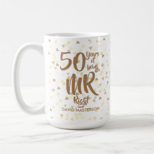 ミスターライト ファン 50周年 ゴールデン ウェディング アニバーサリー コーヒーマグカップ
